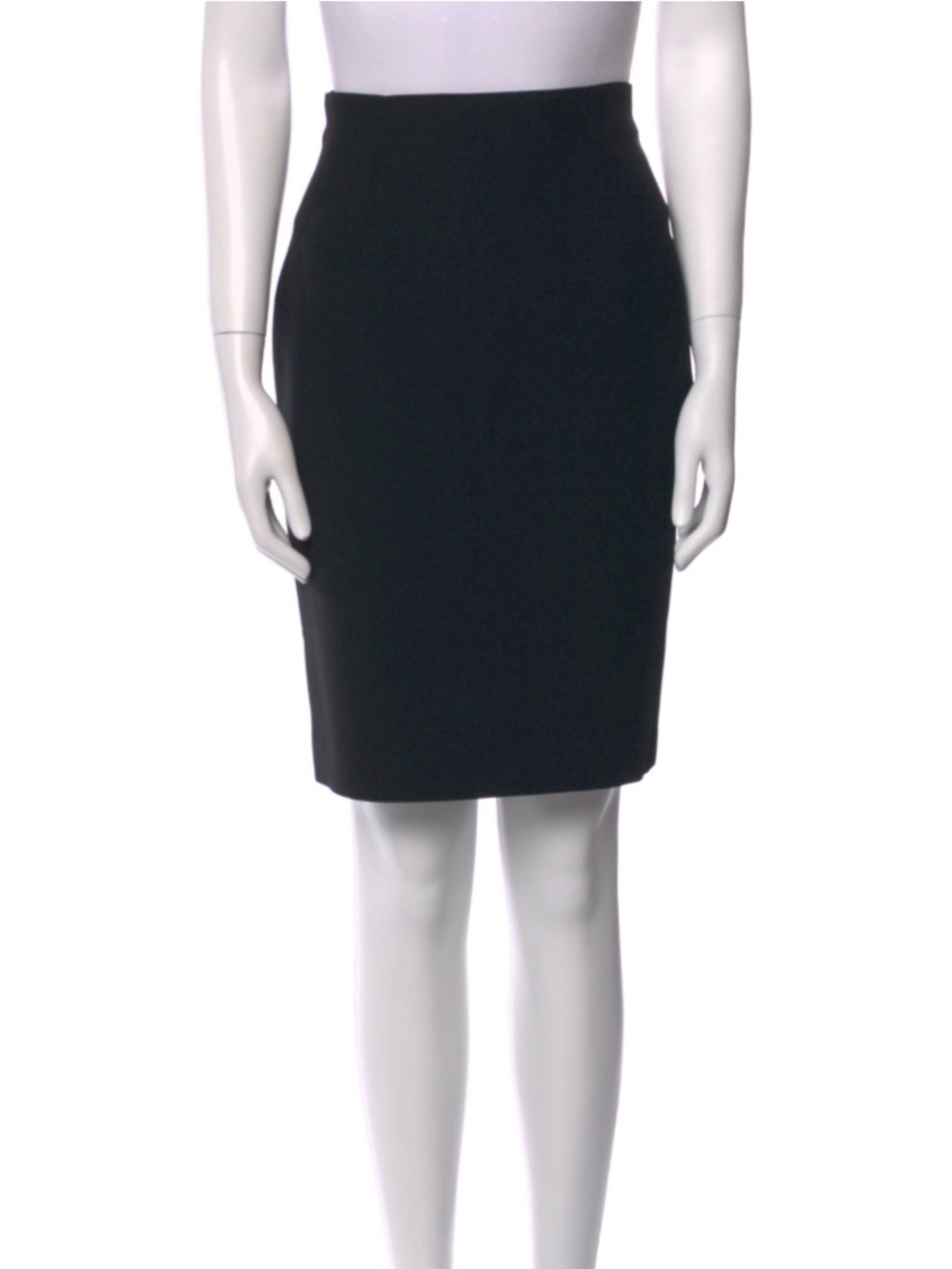NWT Vintage 2016 Alexander McQueen Black Pencil Skirt IT 40 Made in‎ Italy